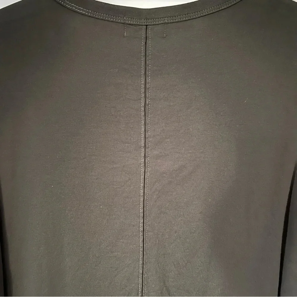 AG Relaxed U Neck T-shirt in Olive Green, Size Small